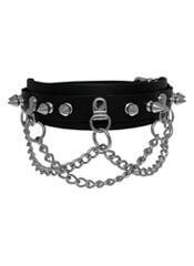Choker with Chains and Spikes