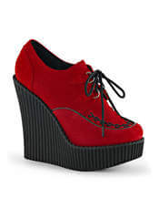 CREEPER-302 Red Wedge Shoes