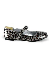 DAISY-04 Silver Cheetah Shoes