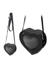 Damned Love Black Leather Purse