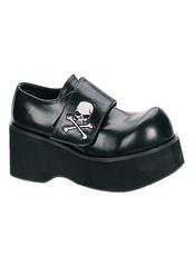 DANK-108 Black Skull Shoes - Clearance