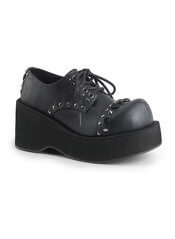 DANK-110 Black Vegan Leather Shoes
