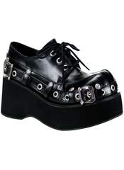 DANK-151 Black Wedge Shoes - Clearance