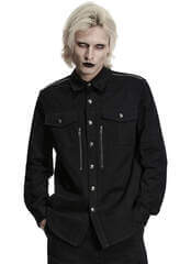 Deadlock Men's Gothic Button-up Shirt