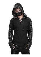 Deathstalker Men's Black Hooded Shirt