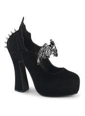 Demon-18 Black Velvet Women's Bat Shoes