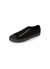 DEVIANT-01 Black Canvas Sneakers