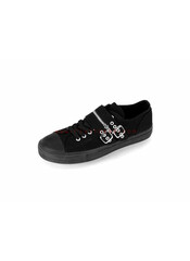 DEVIANT-03 Black Buckle Sneakers