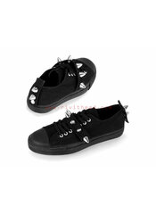 DEVIANT-04 Black Spike Sneakers