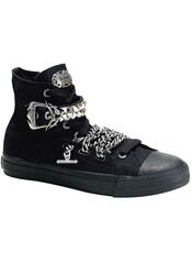 DEVIANT-110 Black Sneaker Boots