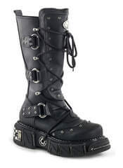 DMA-3000 Black Platform Boots