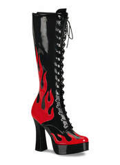 ELECTRA-2028 Red Flame Boots