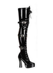 ELECTRA-3028 Black Patent Boots