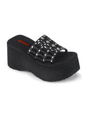 FUNN-13 | Black Gothic Platform Sandal Shoes
