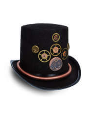 Steampunk Gears Top Hat