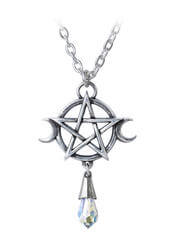 Goddess Pendant Necklace pentagram of the five elements
