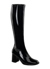 GOGO-300 Black Patent Boots