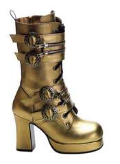 GOTHIKA-100 Bronze Steampunk Boots