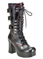 GOTHIKA-101 Laceup Buckle Boots