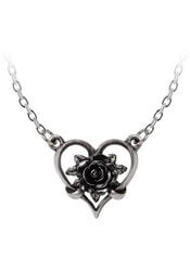 Heart of Blackness Pendant - Gothic Heart Necklace