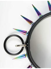 Product reviews for the Multi colored spikes and black O-ring choker