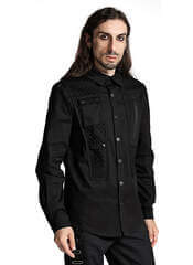 Hypermesh Button-Up Shirt | Men's Gothic Long-Sleeve