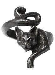 The Alluring Le Chat Noir - A Black Cat Ring by Alchemy