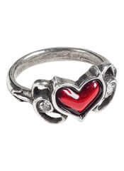 Little Devil Red Heart Ring