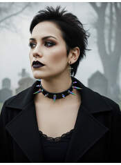 Product reviews for the Long Short Rainbow Spike Choker