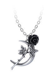 New Romance Moon and Rose Pendant Necklace