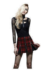 Punk Rock Tartan Skirt