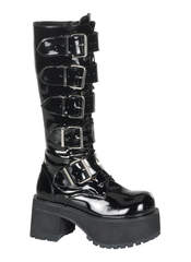 RANGER-318 Patent Buckle Boots