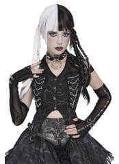 Ravenfall Chain Top | Black Gothic Halter Shirt Top