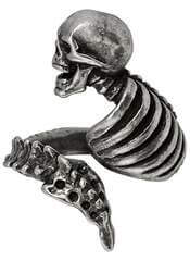 Resurrected Gothic Skeleton Ring by Alchemy Jewelry