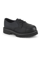RIOT-03 Vegan Leather Steel Toe Shoes