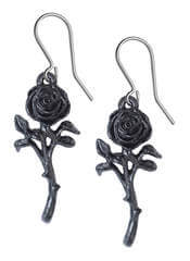 Romance of the Black Rose Earrings