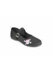 SASSIE-02 Black Skull Maryjanes
