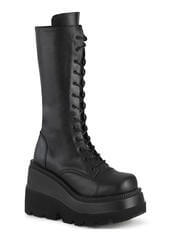 Black Vegan Leather Boots | SHAKER-72