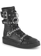 SNEEKER-320 - Mid-Calf Creeper Sneaker Boots