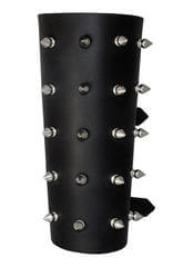 Spiked Leather Gauntlet for the Ultimate Goth Punk Rock Look