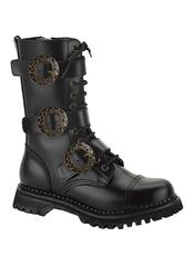STEAM-12 Black Steampunk Boots