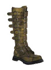STEAM-30 Bronze Leather Boots - Clearance