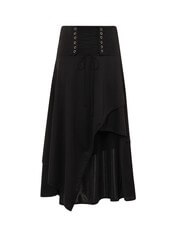 Milisha Gothic Lace Up Storm Skirt
