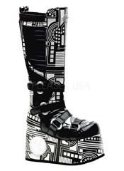 TECHNO-856UV Black Cyber Boots - Clearance