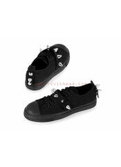TYRANT-04ST Black Spiked Sneakers
