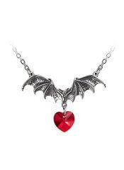 Vampire Loveheart Pendant Necklace