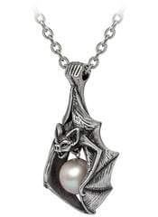 Vampire's Eye Bat Pendant Necklace