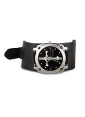 WB3 Black Leather Watchband