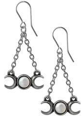 Wiccan Moon Earrings: Wiccan-Inspired Gothic Jewelry