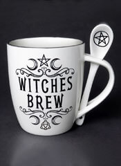 Crescent Witches Brew Cup and Spoon